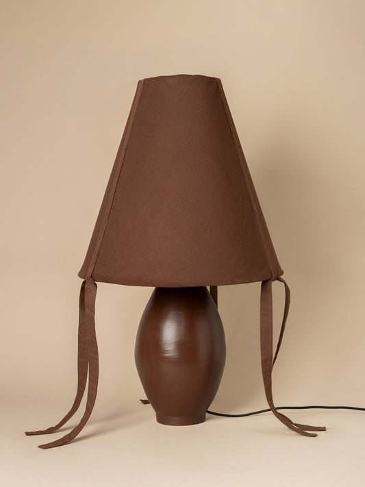 Brown Ceramic Large Lamp Table Lamps