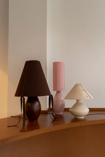 Brown Ceramic Large Lamp Table Lamps