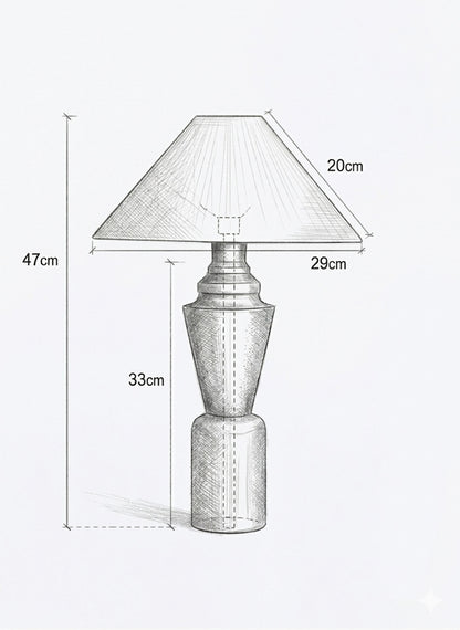 Brun Brule Ceramic Lamp Table Lamps