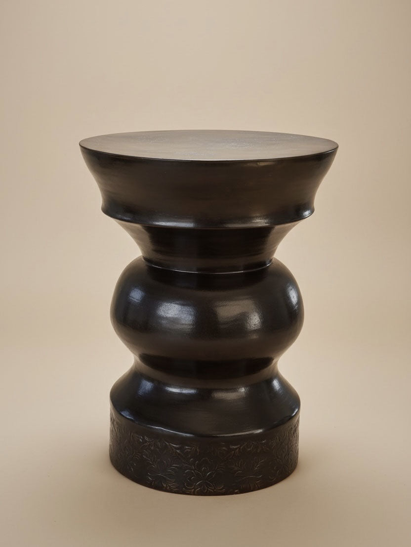 Brun Fonce Handmade Ceramic Side Table, End Tables – Claude Home