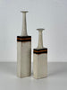 Bruno Gambone - Pair of Signed Italian Glazed Ceramic Vases, Sculptural Minimal Vases