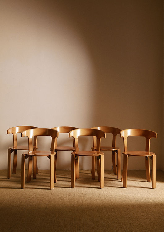 Bruno Rey Chair in Wood, Switzerland, circa 1970 Chairs