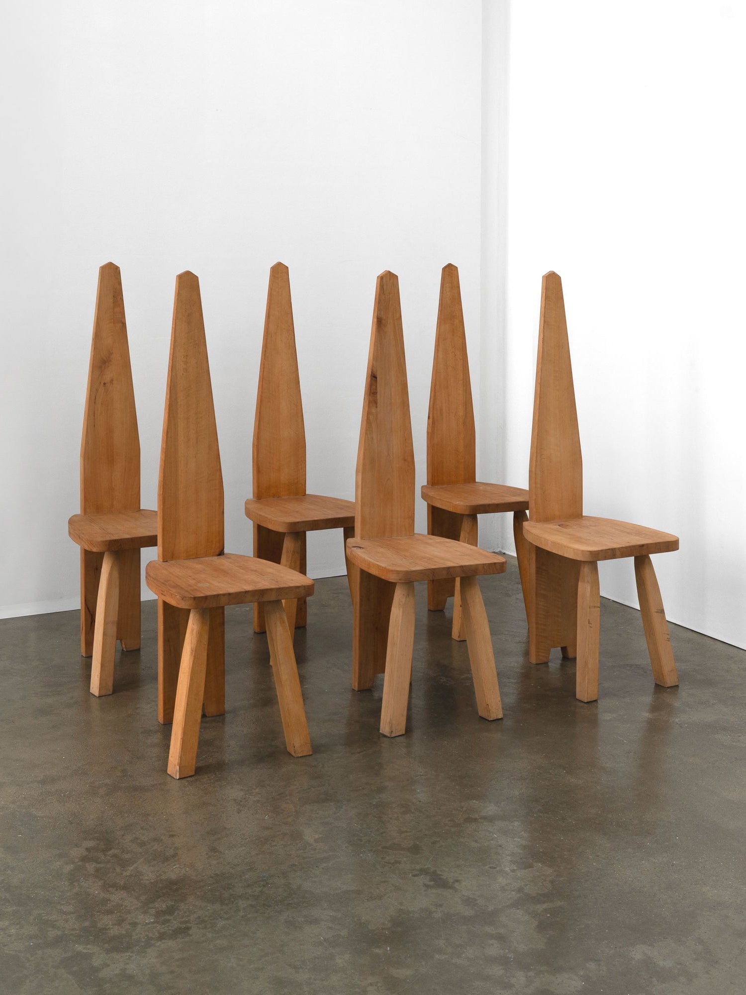 Brutalist High Back Chair Dining Chairs