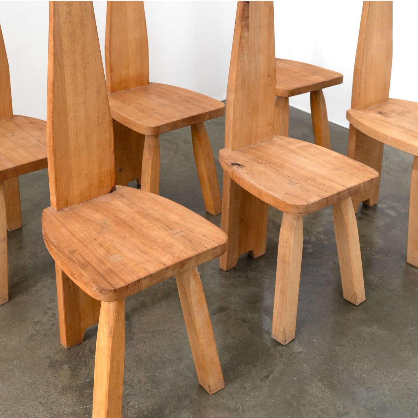 Brutalist High Back Chair Dining Chairs