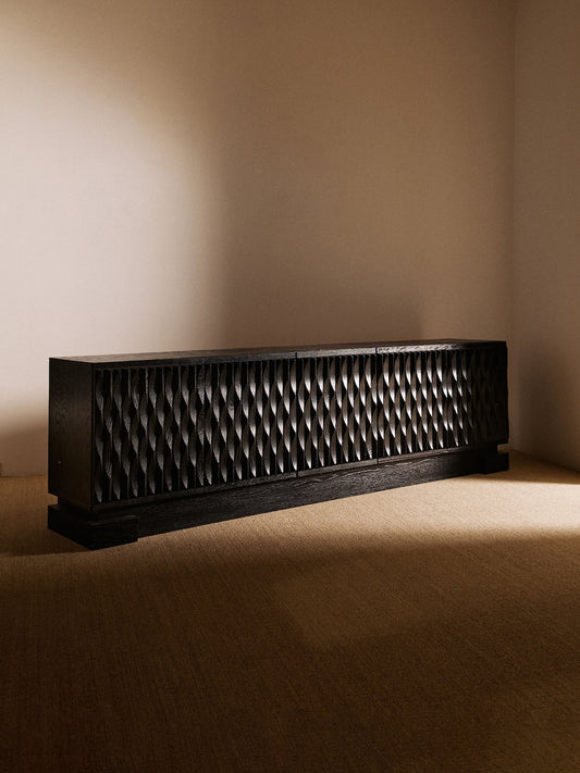 Brutalist Sideboard by Maison Aurora, Belgium, Circa 1970 Sideboards
