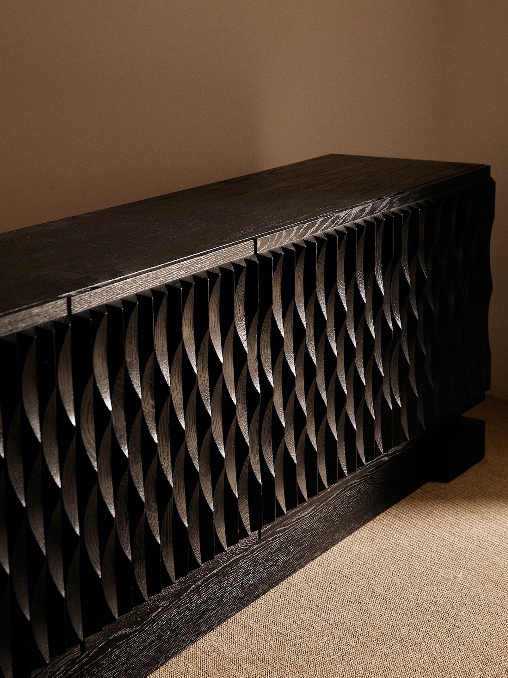 Brutalist Sideboard by Maison Aurora, Belgium, Circa 1970 Sideboards