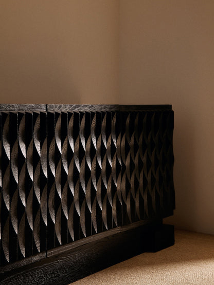 Brutalist Sideboard by Maison Aurora, Belgium, Circa 1970 Sideboards