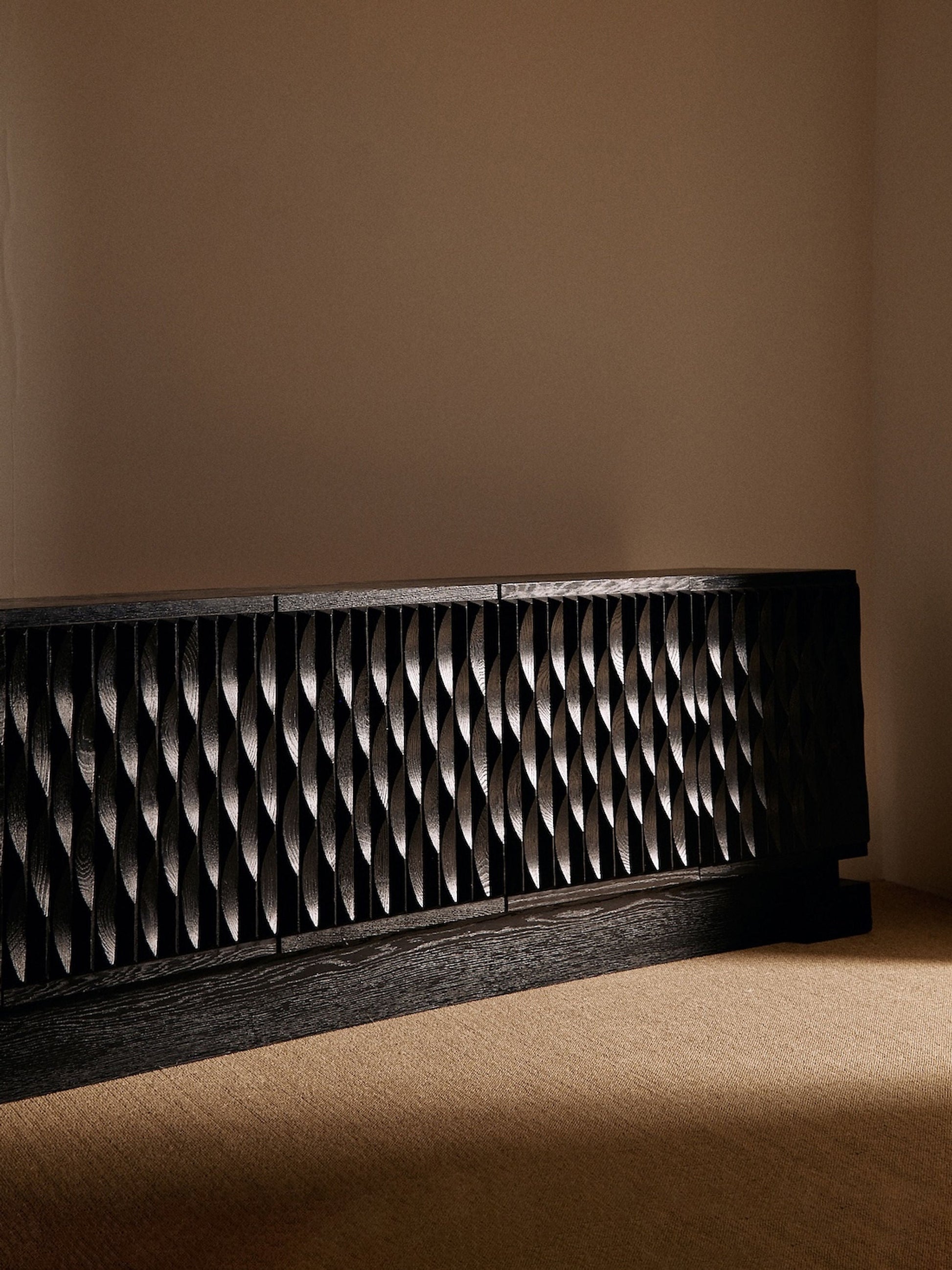 Brutalist Sideboard by Maison Aurora, Belgium, Circa 1970 Sideboards