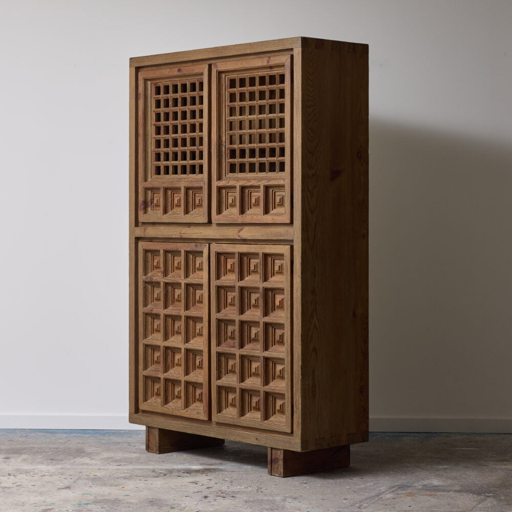 Brutalist Cabinet by Biosca, Spain 1960's Cabinets
