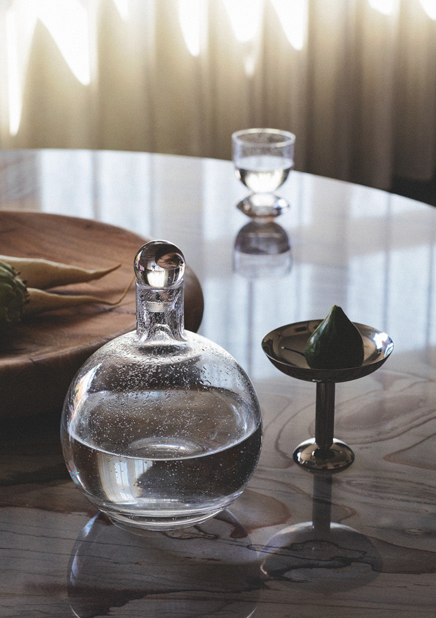 Bubble Glass Carafe - Round Serveware