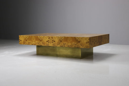 Burlwood Coffee Table by Roche Bobois Coffee Tables