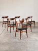 CH30 Chairs by Hans J. Wegner in Black Leather, Carl Hansen & Son, 1952 Dining Chairs