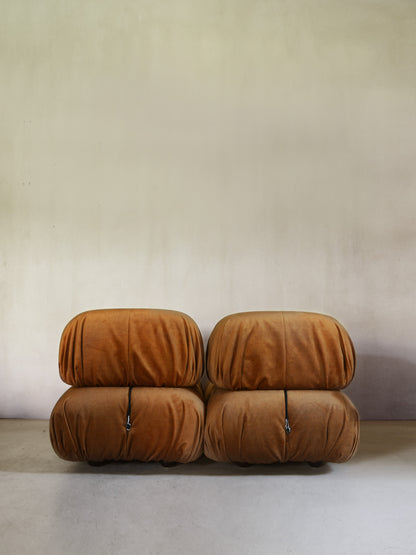 Set of 2 Camaleonda Armchairs Designed by Mario Bellini, Produced by B&B Italia, 1970 Chairs