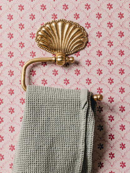 Cara Brass Toiler Roll Holder in Natural Bath