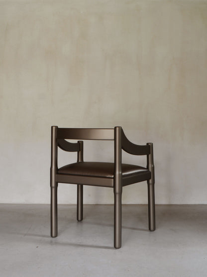Carimate Bronze Chair by Vico Magistretti For Cassina, Ca.1970 Chairs