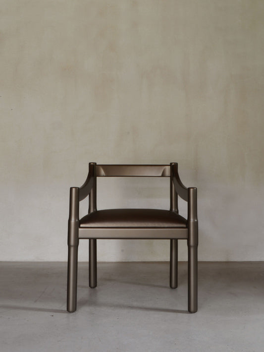 Carimate Bronze Chair by Vico Magistretti For Cassina, Ca.1970 Chairs
