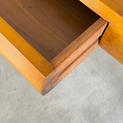 Carlo De Carli Sculptural Writing Desk in Walnut, Italy, 1950s Desks