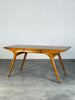 Carlo De Carli Sculptural Writing Desk in Walnut, Italy, 1950s Desks
