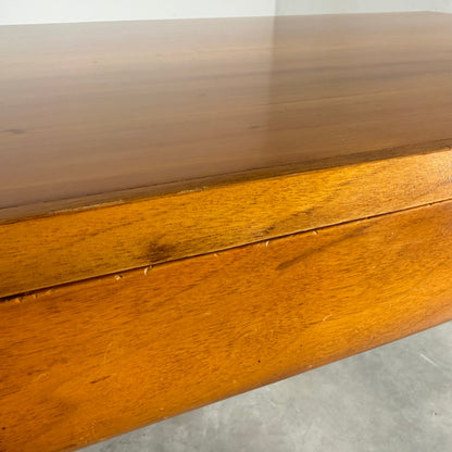 Carlo De Carli Sculptural Writing Desk in Walnut, Italy, 1950s Desks