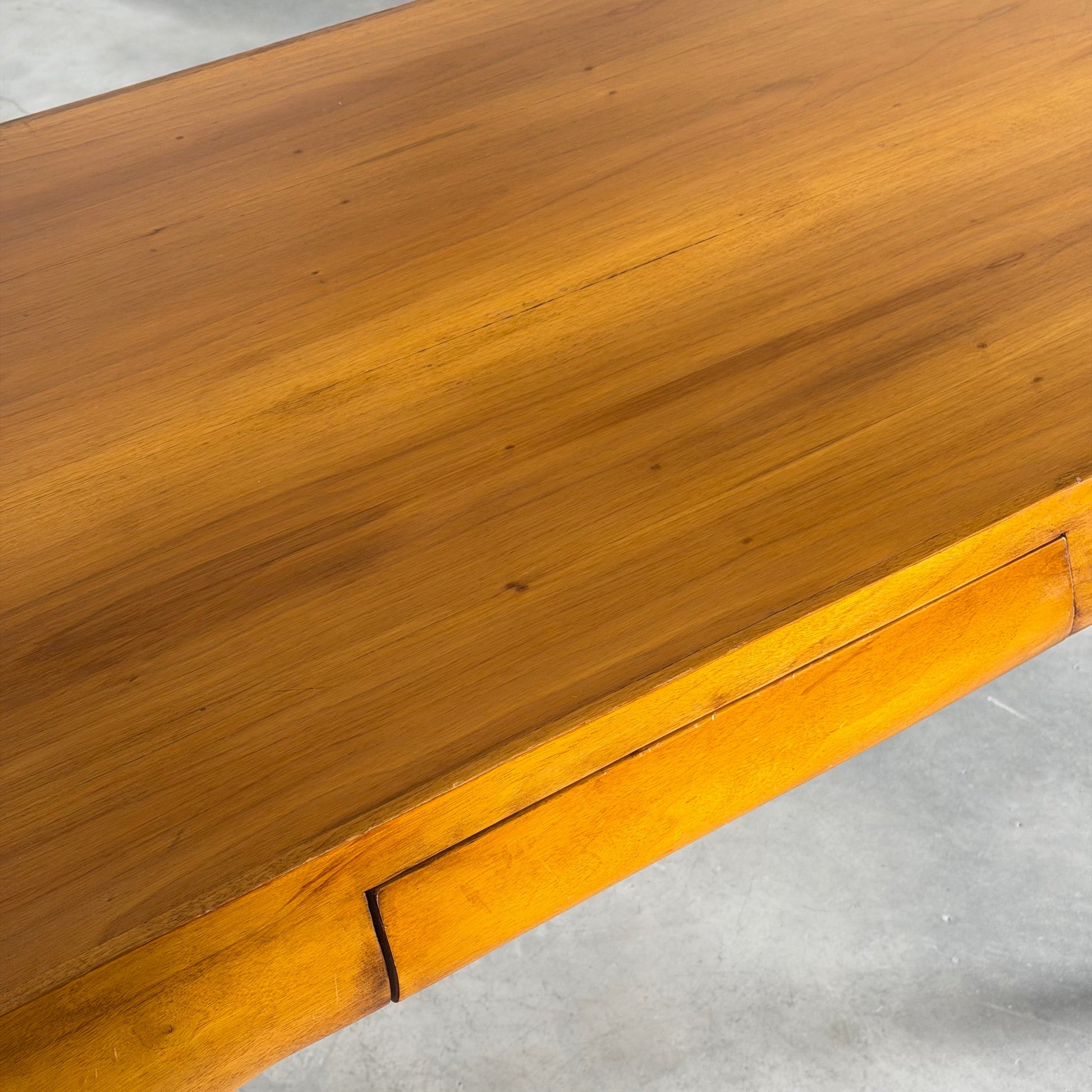 Carlo De Carli Sculptural Writing Desk in Walnut, Italy, 1950s Desks