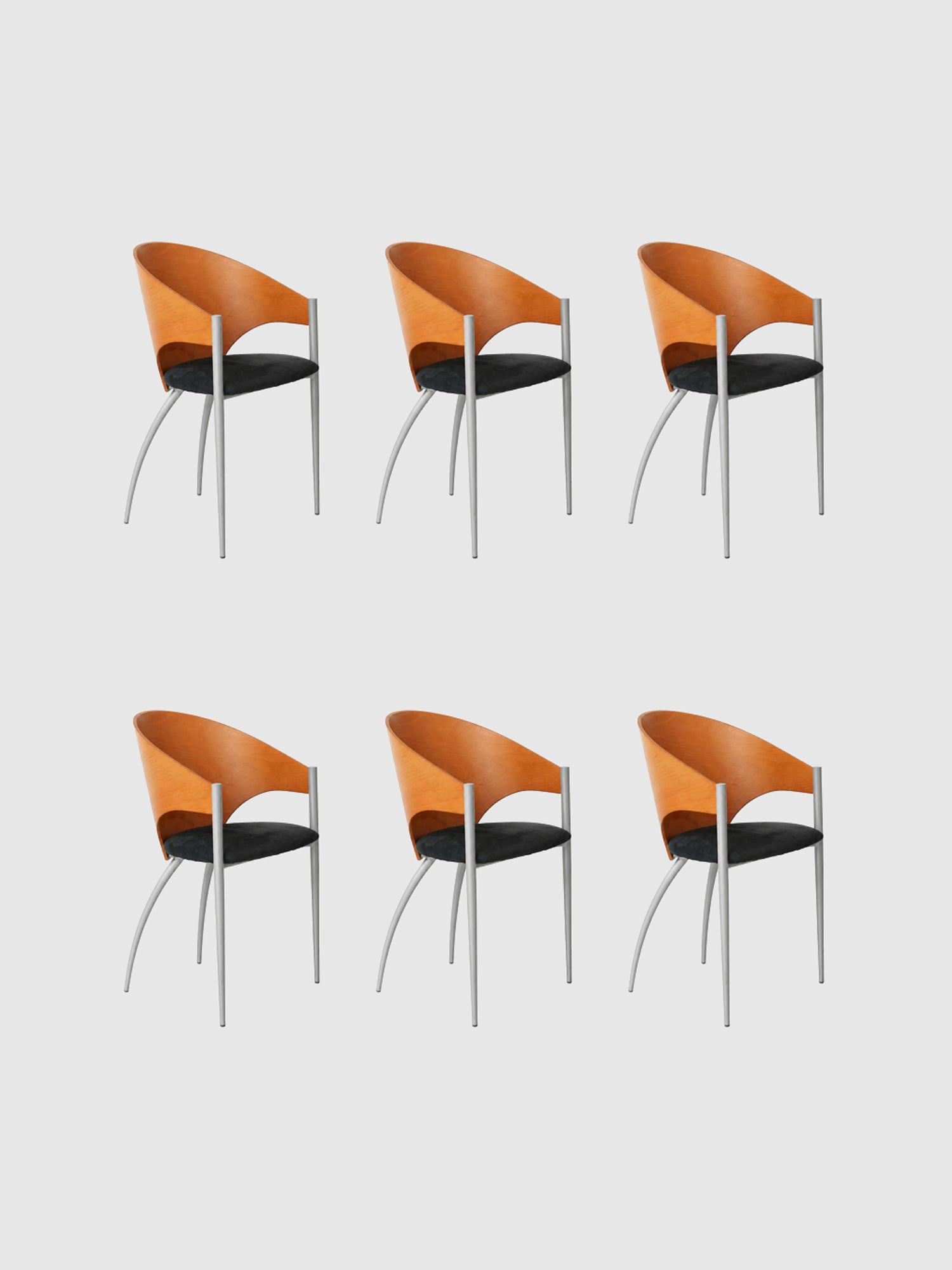 Cattelan Italia Dining Chairs - Set of 6 Dining Chairs