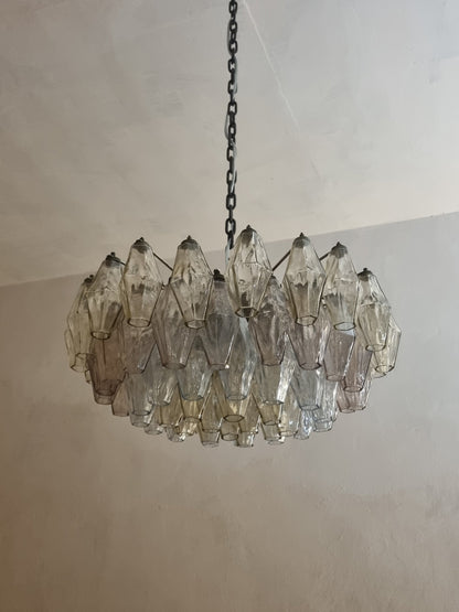 Poliedri Ceiling Lamp Designed by Carlo Scarpa for Venini, 1958 Pendant Lights