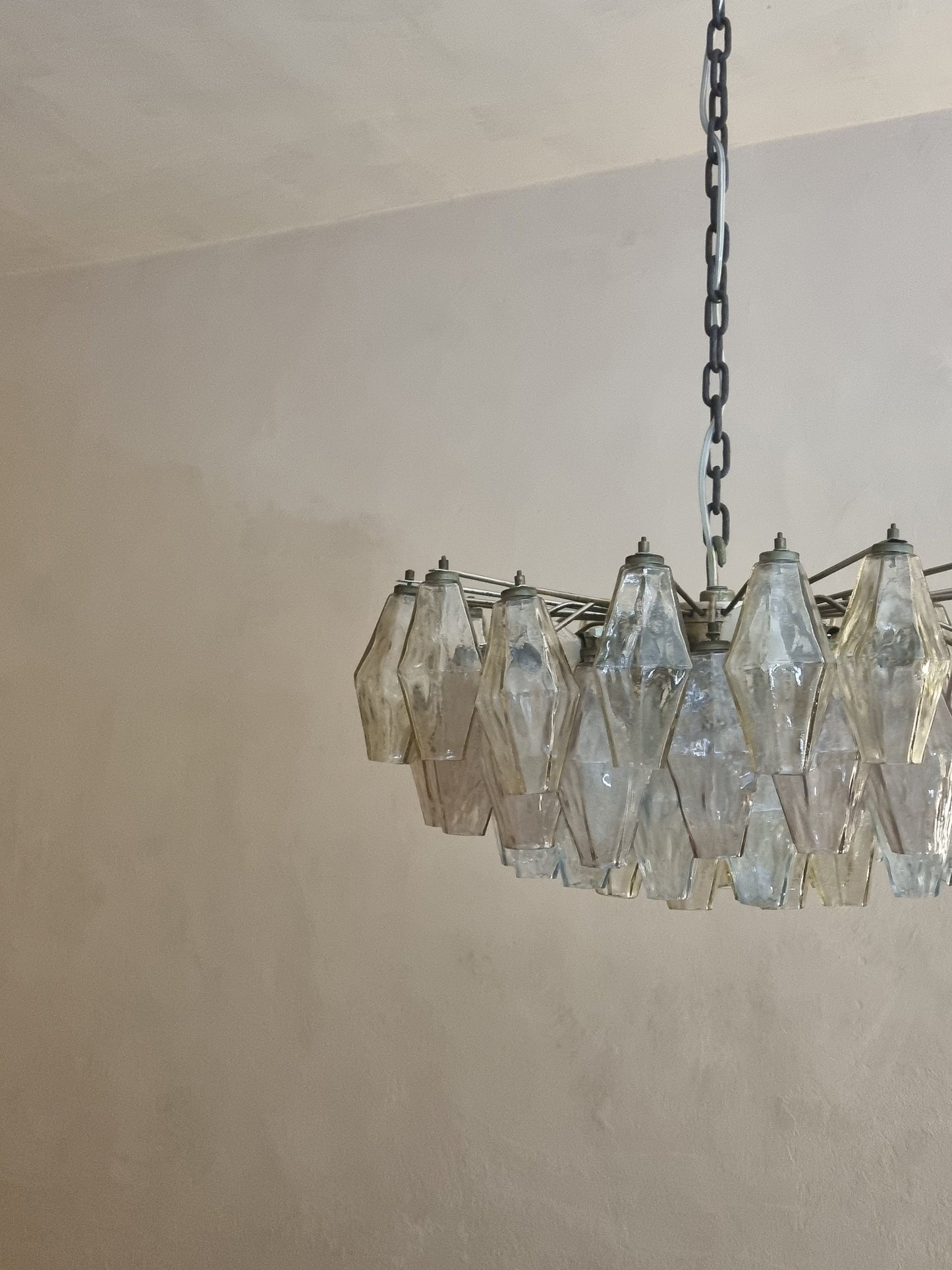 Poliedri Ceiling Lamp Designed by Carlo Scarpa for Venini, 1958 Pendant Lights