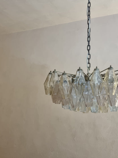Poliedri Ceiling Lamp Designed by Carlo Scarpa for Venini, 1958 Pendant Lights