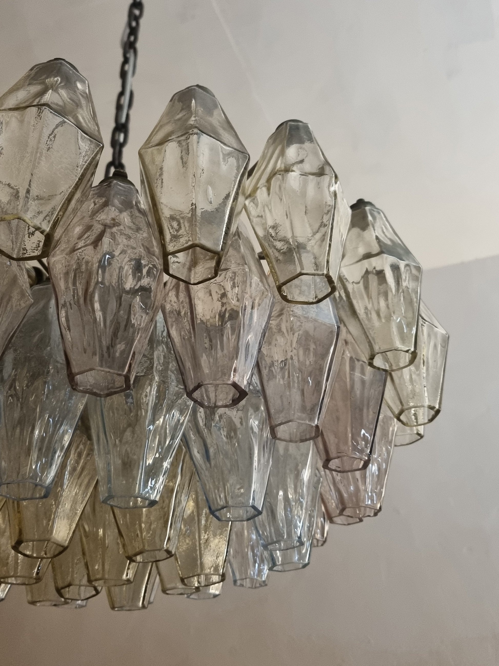 Poliedri Ceiling Lamp Designed by Carlo Scarpa for Venini, 1958 Pendant Lights