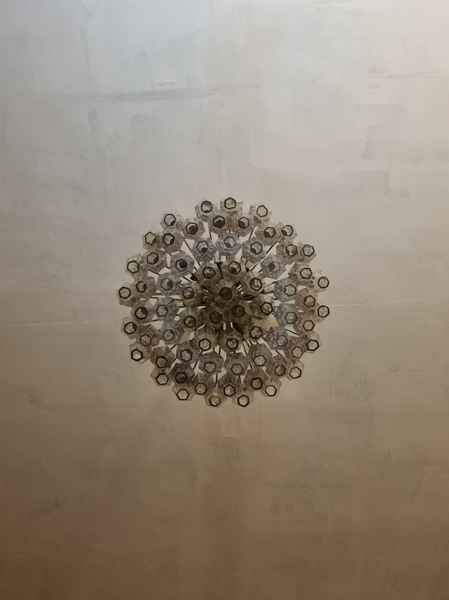 Poliedri Ceiling Lamp Designed by Carlo Scarpa for Venini, 1958 Pendant Lights