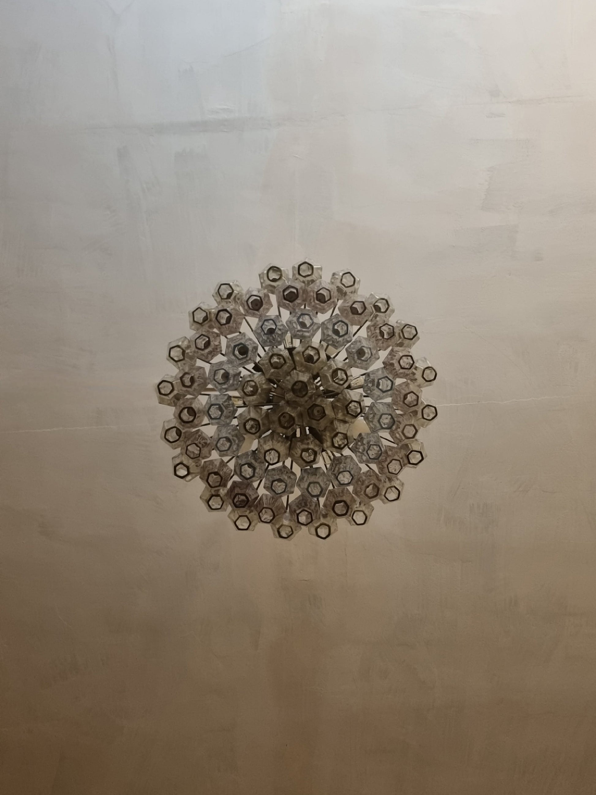 Poliedri Ceiling Lamp Designed by Carlo Scarpa for Venini, 1958 Pendant Lights
