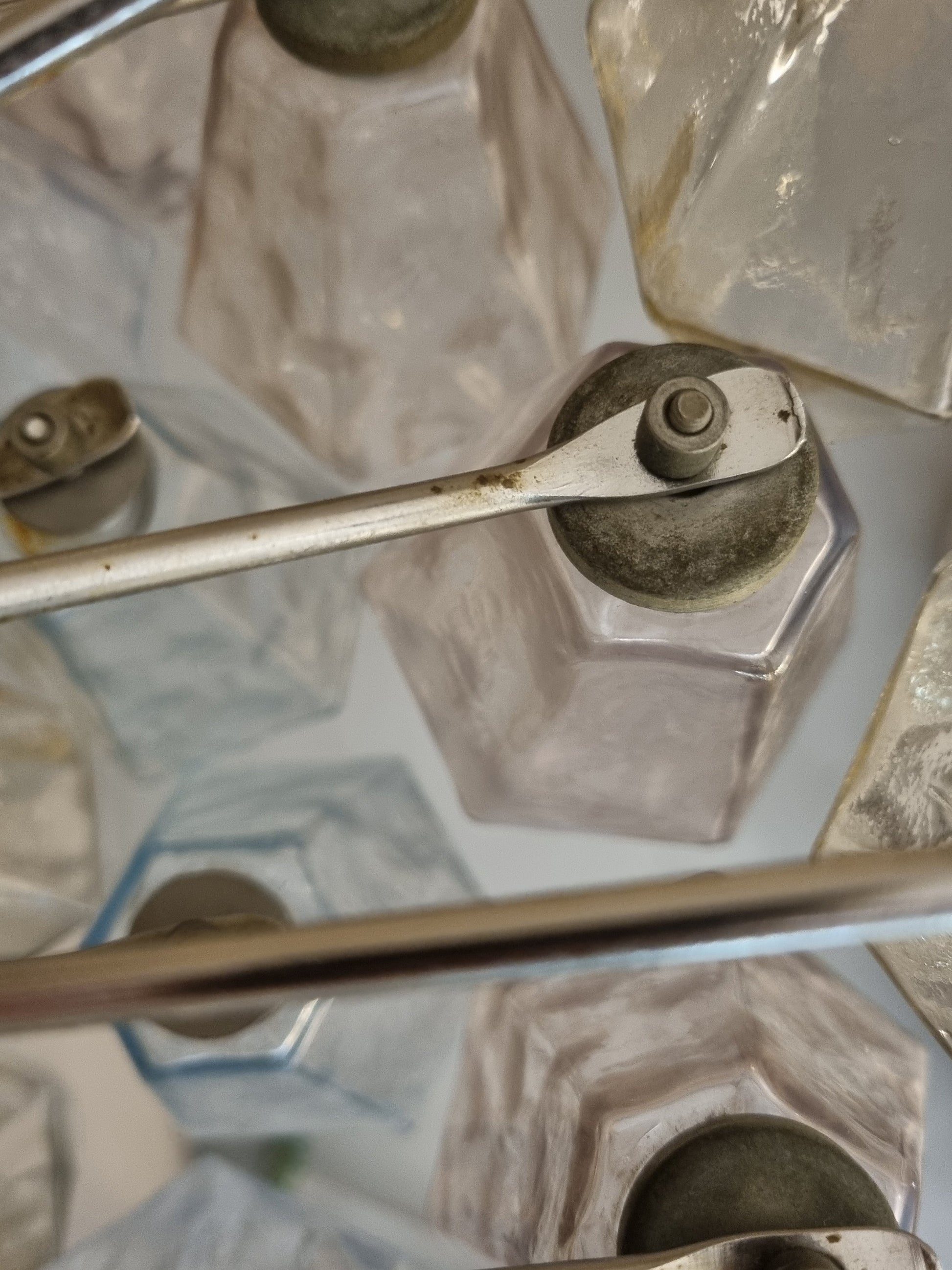 Poliedri Ceiling Lamp Designed by Carlo Scarpa for Venini, 1958 Pendant Lights