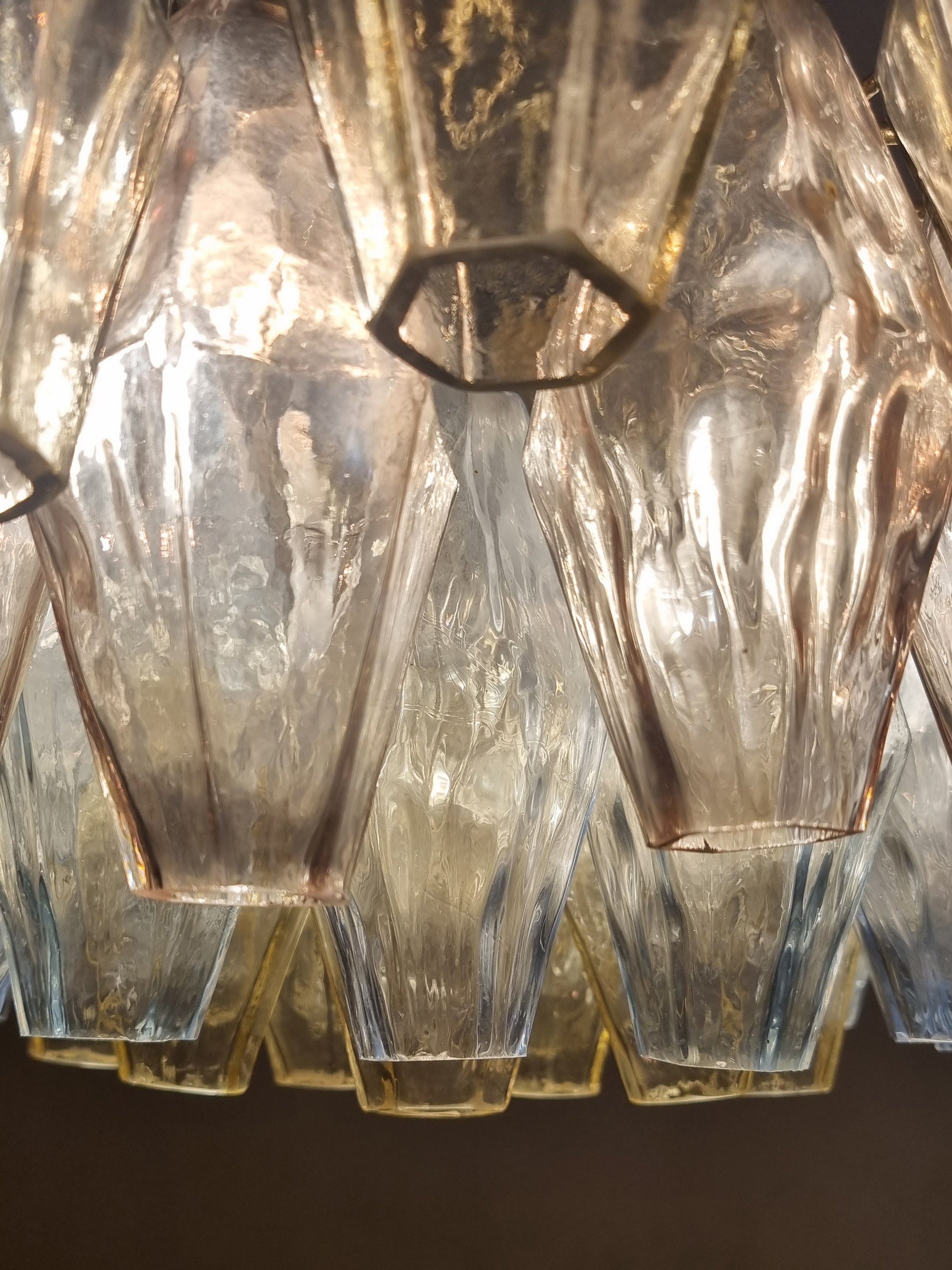Poliedri Ceiling Lamp Designed by Carlo Scarpa for Venini, 1958 Pendant Lights