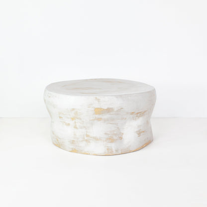 Ceramic Coffee Table No1 in Brushed White Coffee Tables