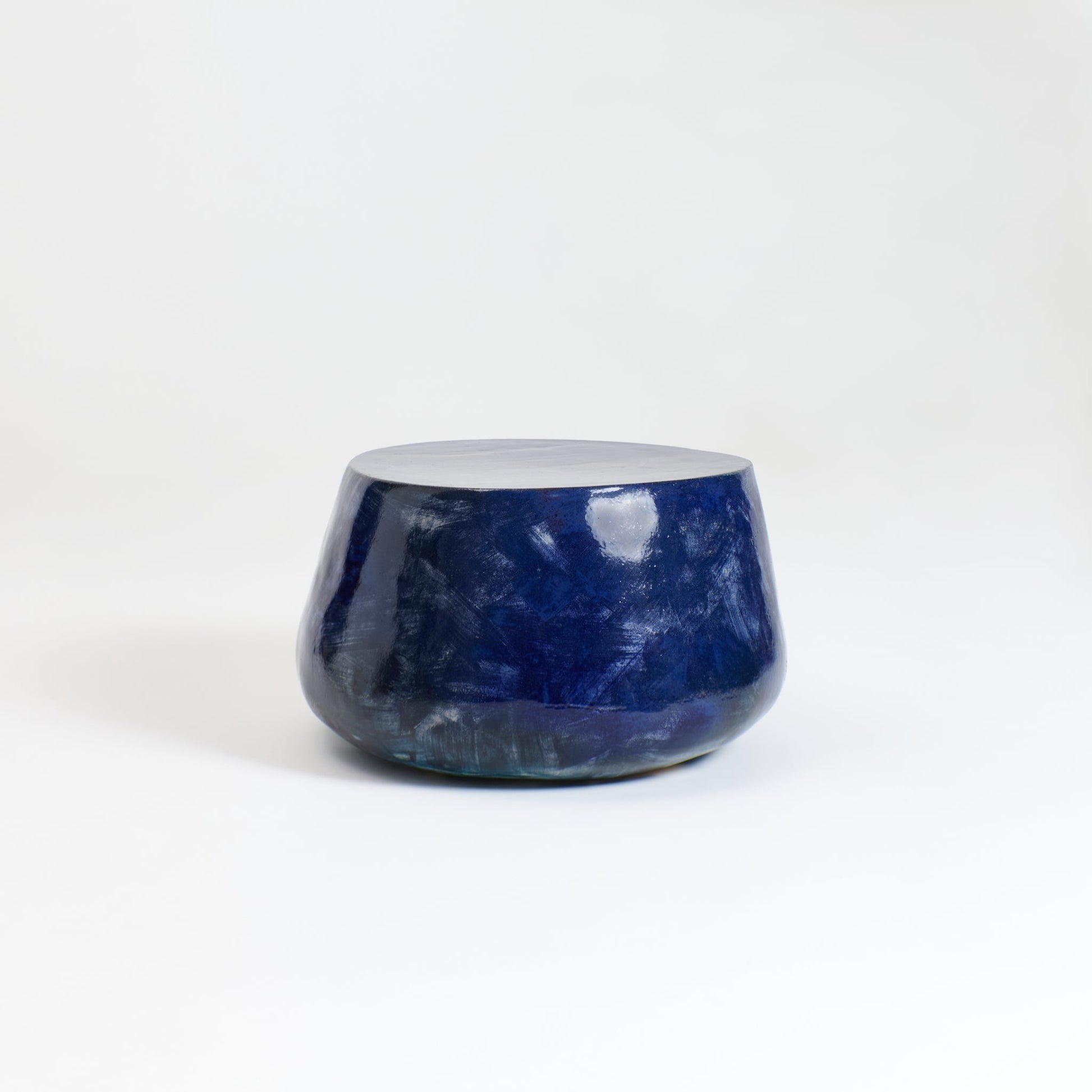 Ceramic Coffee Table No3 in Brushed Navy Coffee Tables