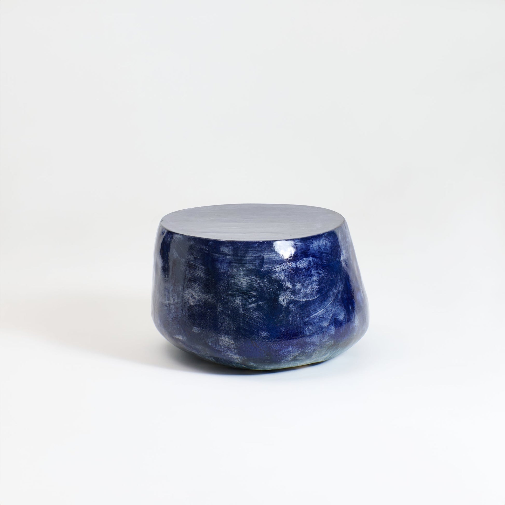 Ceramic Coffee Table No3 in Brushed Navy Coffee Tables