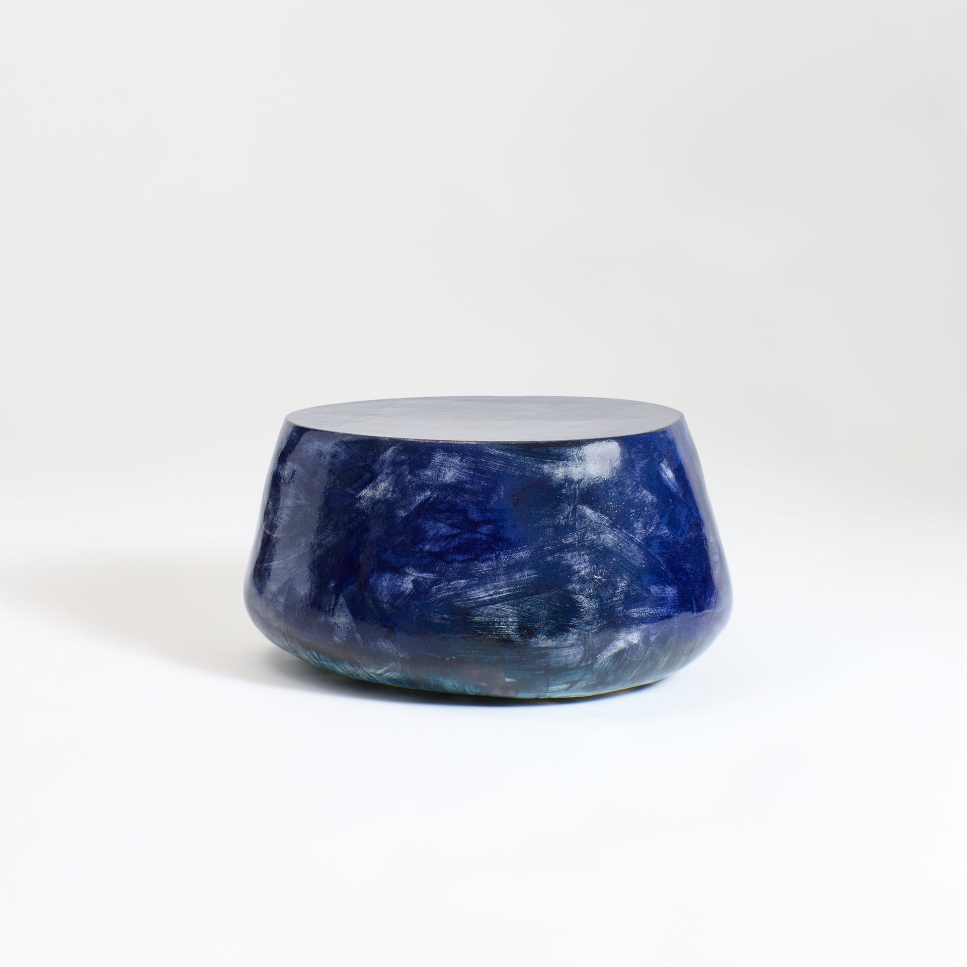 Ceramic Coffee Table No3 in Brushed Navy Coffee Tables
