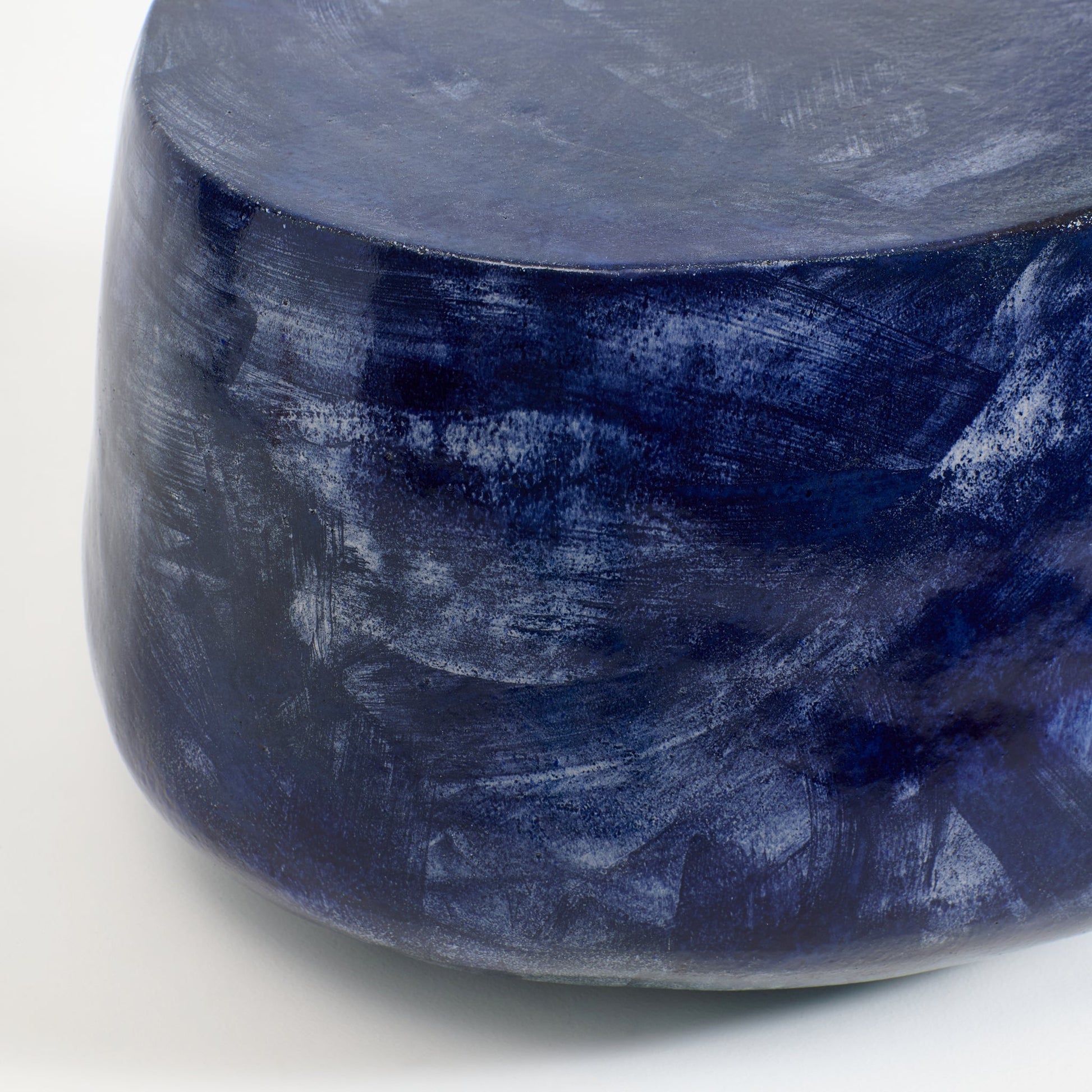 Ceramic Coffee Table No3 in Brushed Navy Coffee Tables