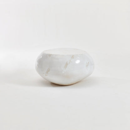 Ceramic Coffee Table No4 in Custom Texture White Coffee Tables
