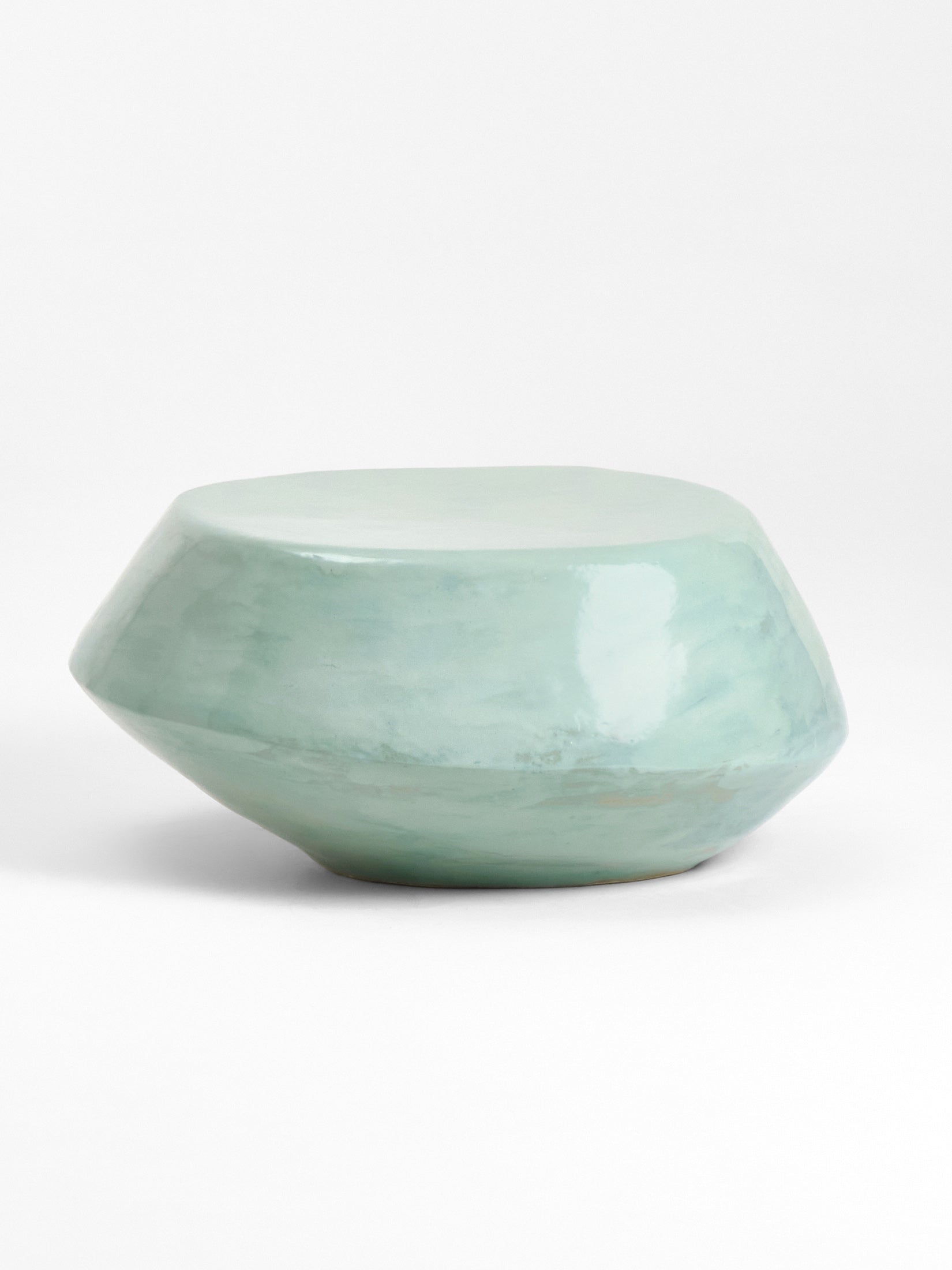 Ceramic Coffee Table in Glacial Green Coffee Tables