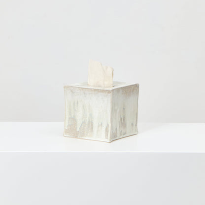 Ceramic Square Tissue Box in Roquefort Tissue Box