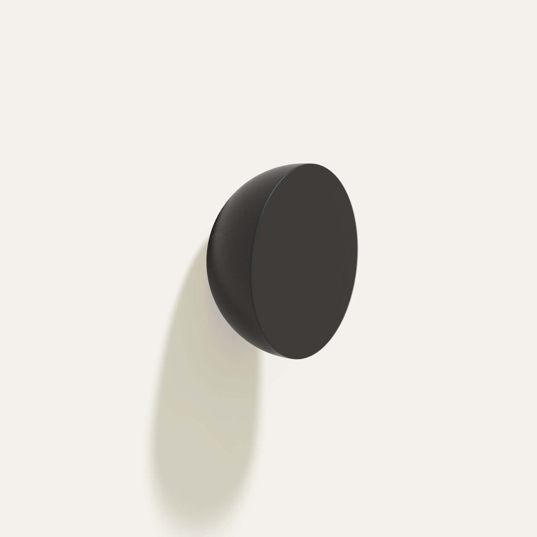 Cercle Knob - Half, Matte Black Hardware