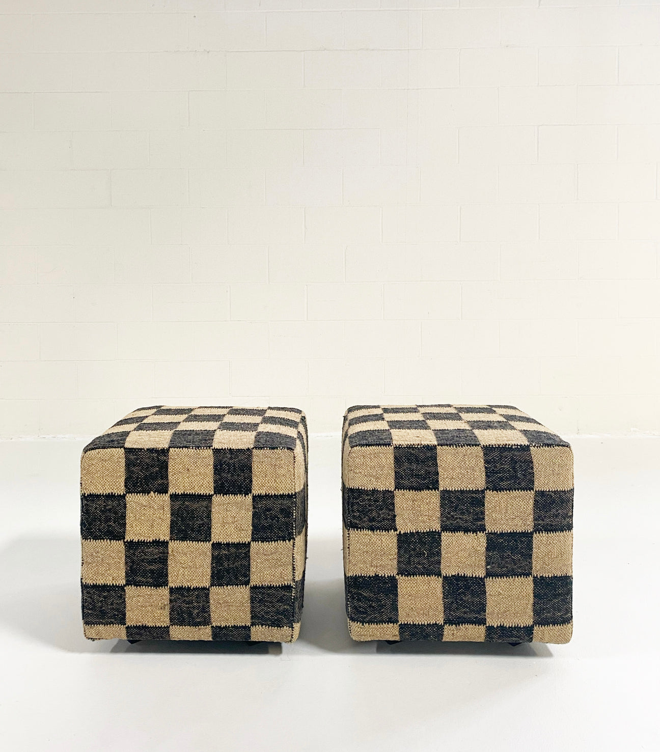The Forsyth Checkerboard Pouf