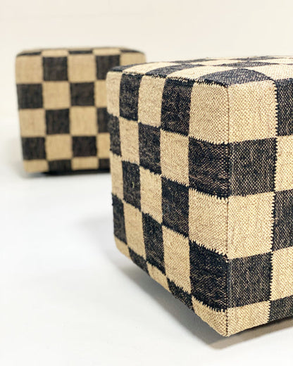 The Forsyth Checkerboard Pouf