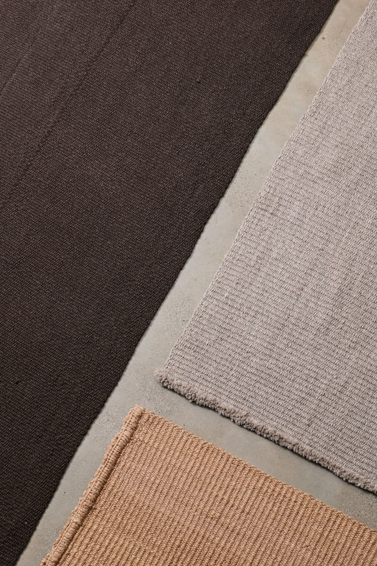 Chocolate Rug in Fino Texture - Carded Wool Rugs