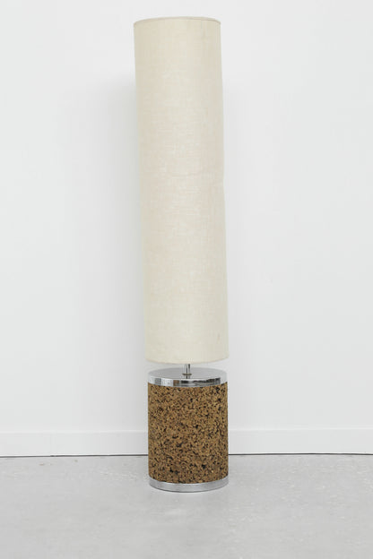 Chrome & Cork Floor Lamp Floor Lamps