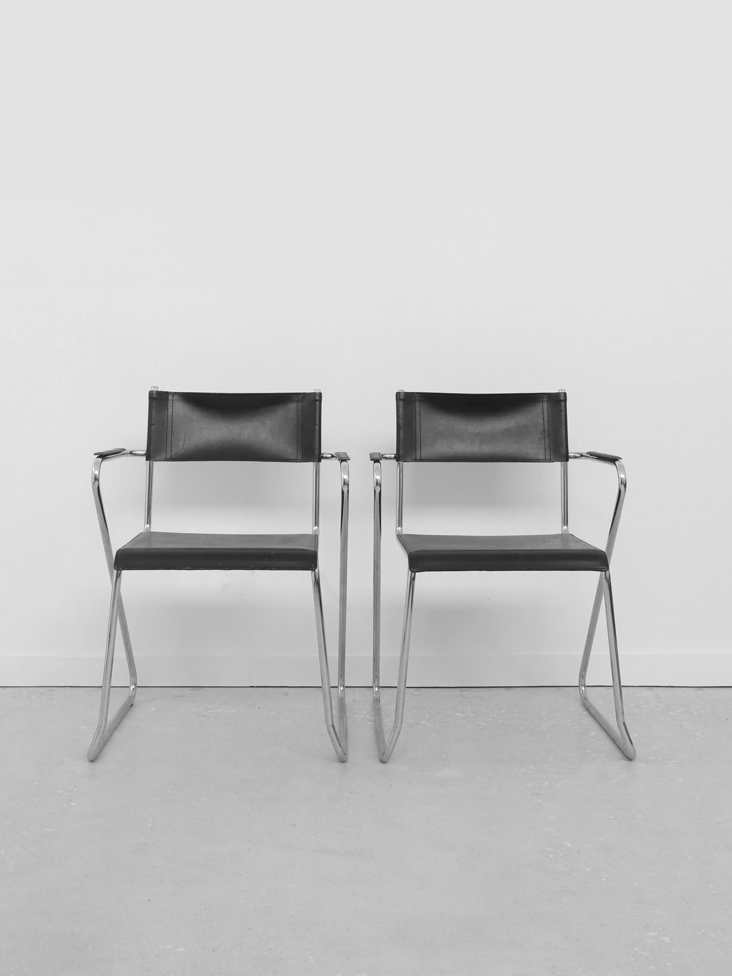 Chrome Tubular Chair Set Chairs