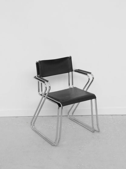 Chrome Tubular Chair Set Chairs