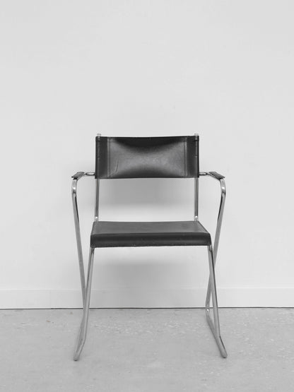 Chrome Tubular Chair Set Chairs
