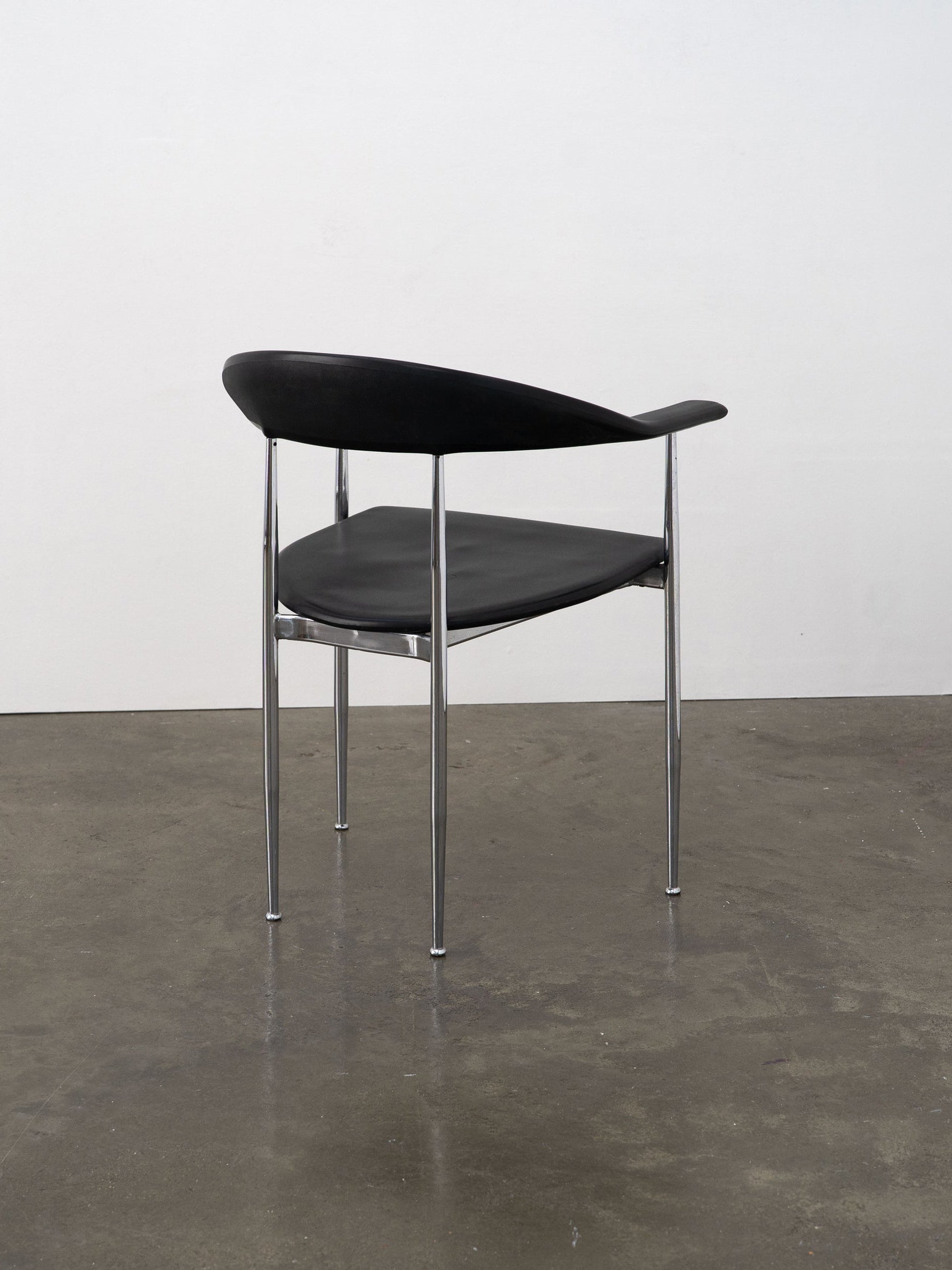 Chrome and Rubber 'P40' Dining Chair by Vegni and Gualtierotti for Fasem, ca. 1980 Dining Chairs